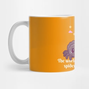 Greatest spider parent, cute kawaii spider pet funny arachnid lover, jumping spider, tarantula. Mug